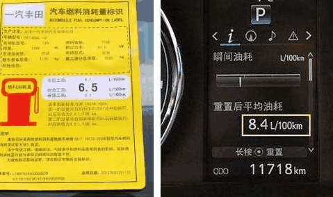 为啥实际油耗与工信部给出的数据相差这么大?