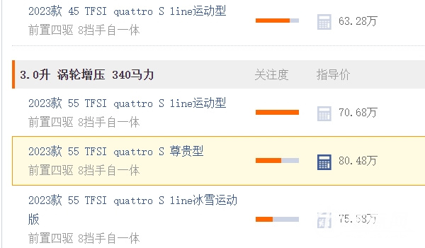 奥迪q7多少钱 新车售价63.28万（分期首付26.41万元）